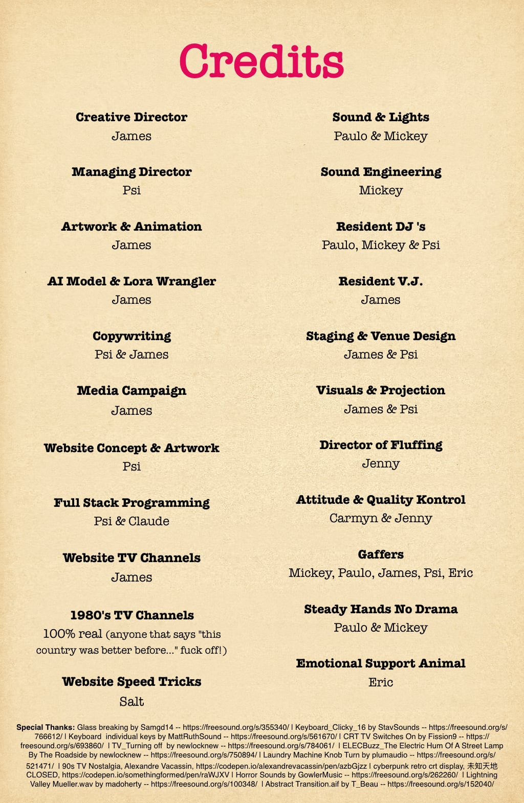 Credits